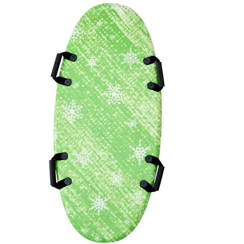 Play Kids Outdoor - Kinder-Komfort-Schaumstoff-Schneeschlitten in Übergröße, Ganzjahres-Rasen- und Schnee-Ski-Slider-Board