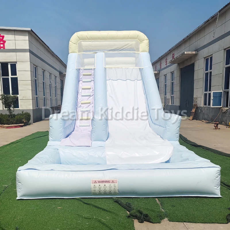 Kids Outdoor Inflatable - Kommerzielle aufblasbare Wasserrutsche mit Planschbecken, PVC-Outdoor-Kinderwasserrutsche
