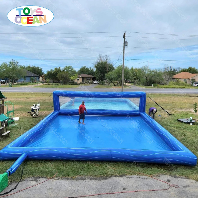 Kids Outdoor Inflatable - Maßgefertigtes, kommerzielles PVC-Outdoor-Wassersportspiel: Aufblasbares Volleyballfeld für