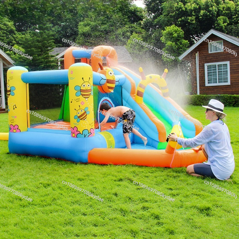 Kids Outdoor Water Park - Aufblasbare Hüpfburg Wasserpark-Rutsche Kinder-Trampolin für Drinnen