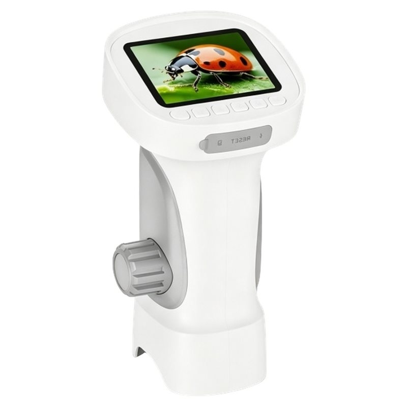 Kids Outdoor Microscope - PTST Kindermikroskop, 2,4-Zoll-HD 200W Wissenschaftsexperiment-Erforschungsspaß Outdoor-Spielzeug