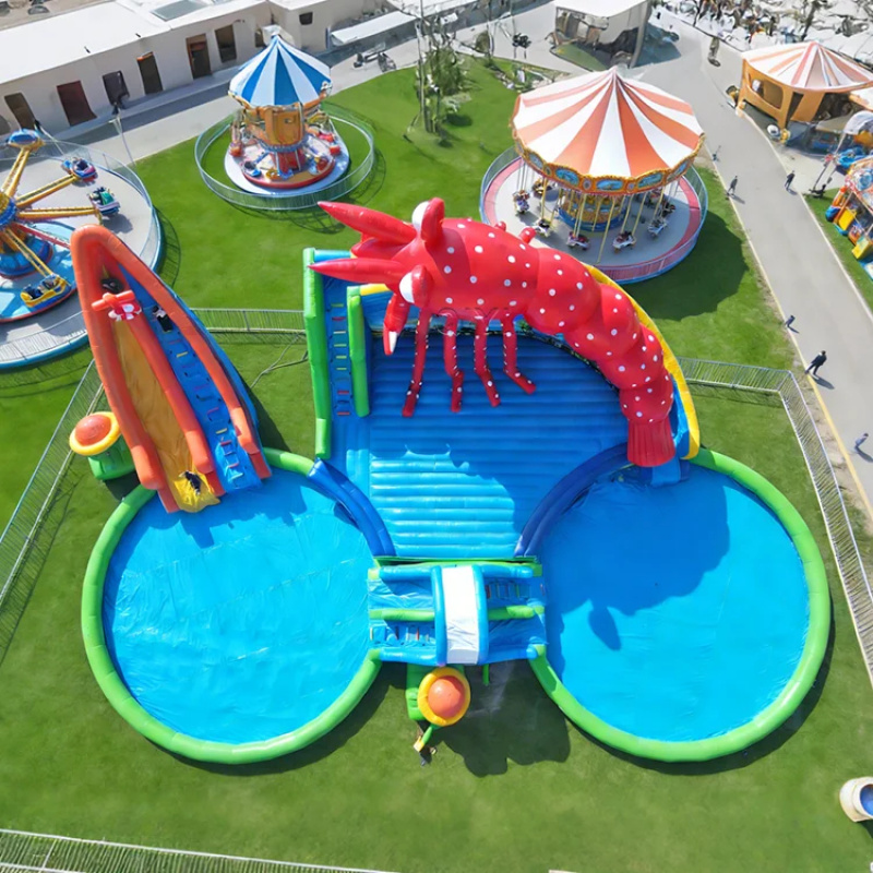 Kids Outdoor Water Park - Hochwertige Kommerzielle PVC Aufblasbare Wasserrutsche mit