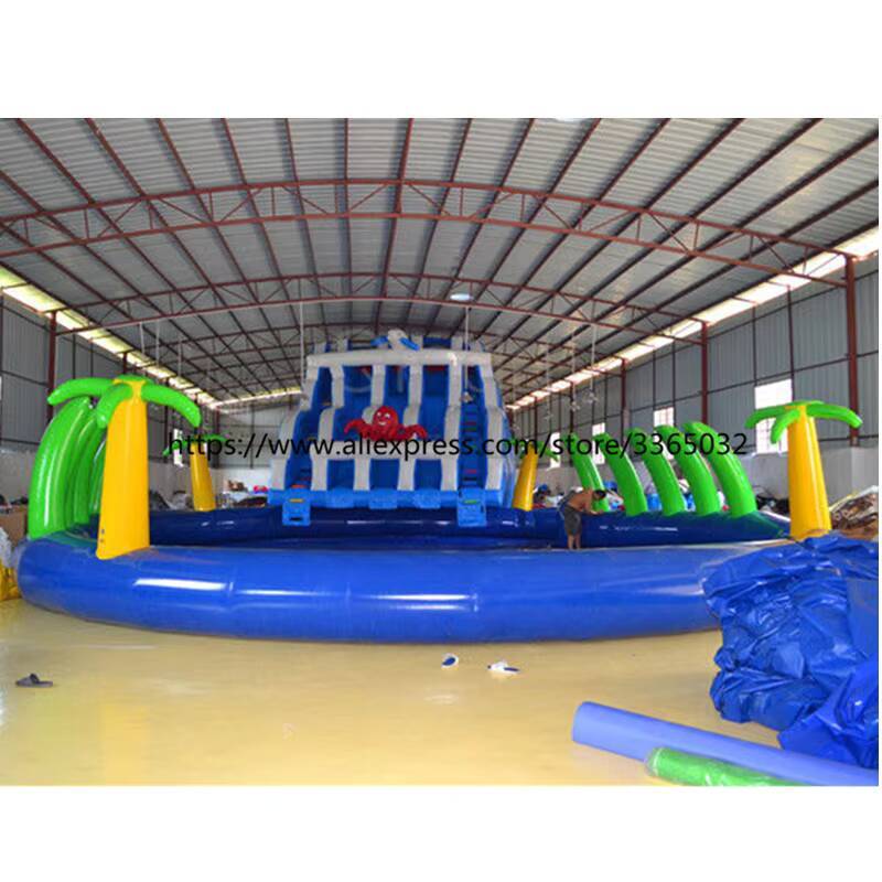 Kids Outdoor Water Park - Riesiger Wal-aufblasbarer Wasserpark im Freien mit