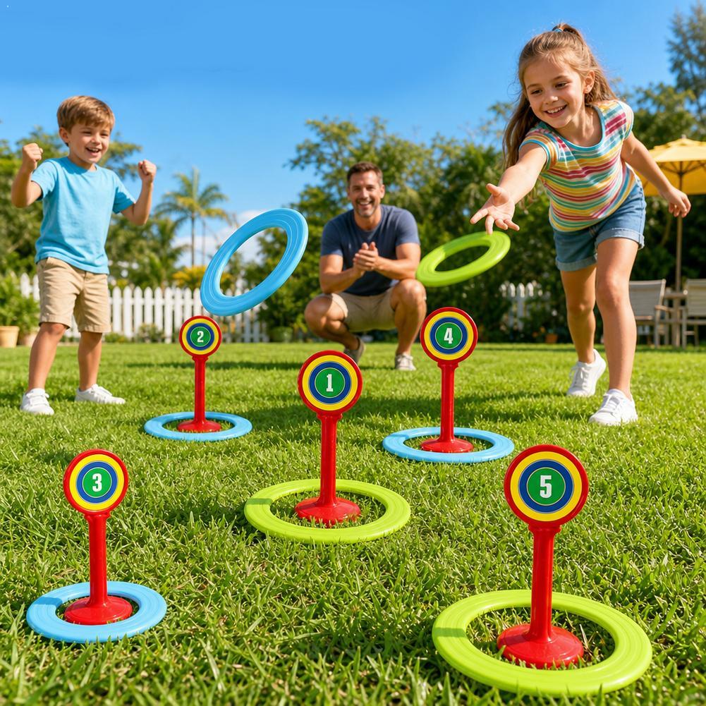 Kids Outdoor Yard Toys - Kinder-Plastik-Spielset für Draußen, Rasen, Strand, Garten,