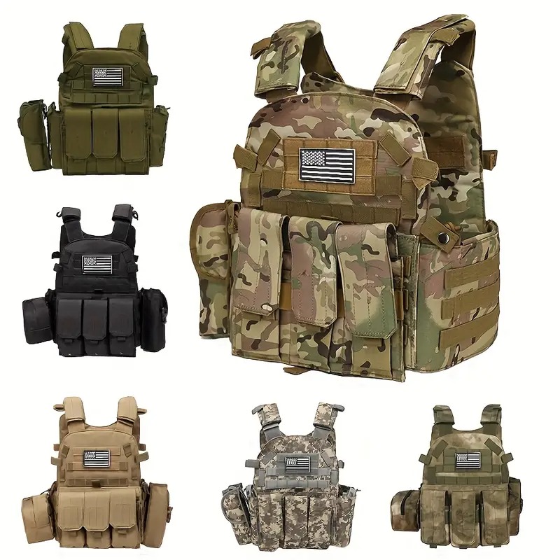 Kids Outdoor Vest - Kinder Tarnweste Taktische Nylonweste Plattenträger Kampf-