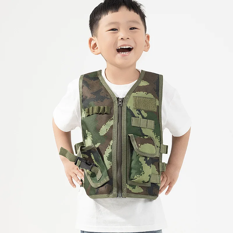 Kids Outdoor Vest - Kinder Taktische Weste Armee-Fans Outdoor Kinderweste
