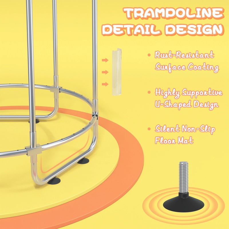 5FT Kleinkind-Trampolin 8-in-1 – Kids Outdoor Basketball Hoop Bewertung und Preis