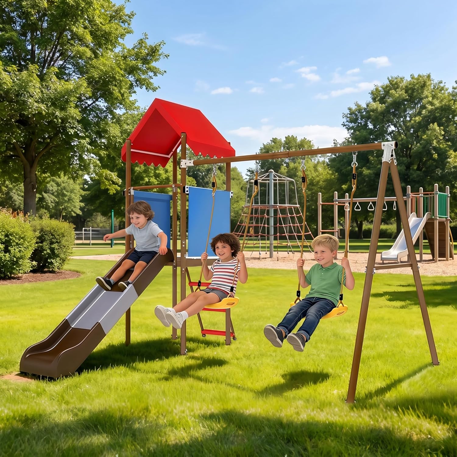 Metall-Schaukelset für Kinder  – Kids Outdoor Swing Bewertung und Preis