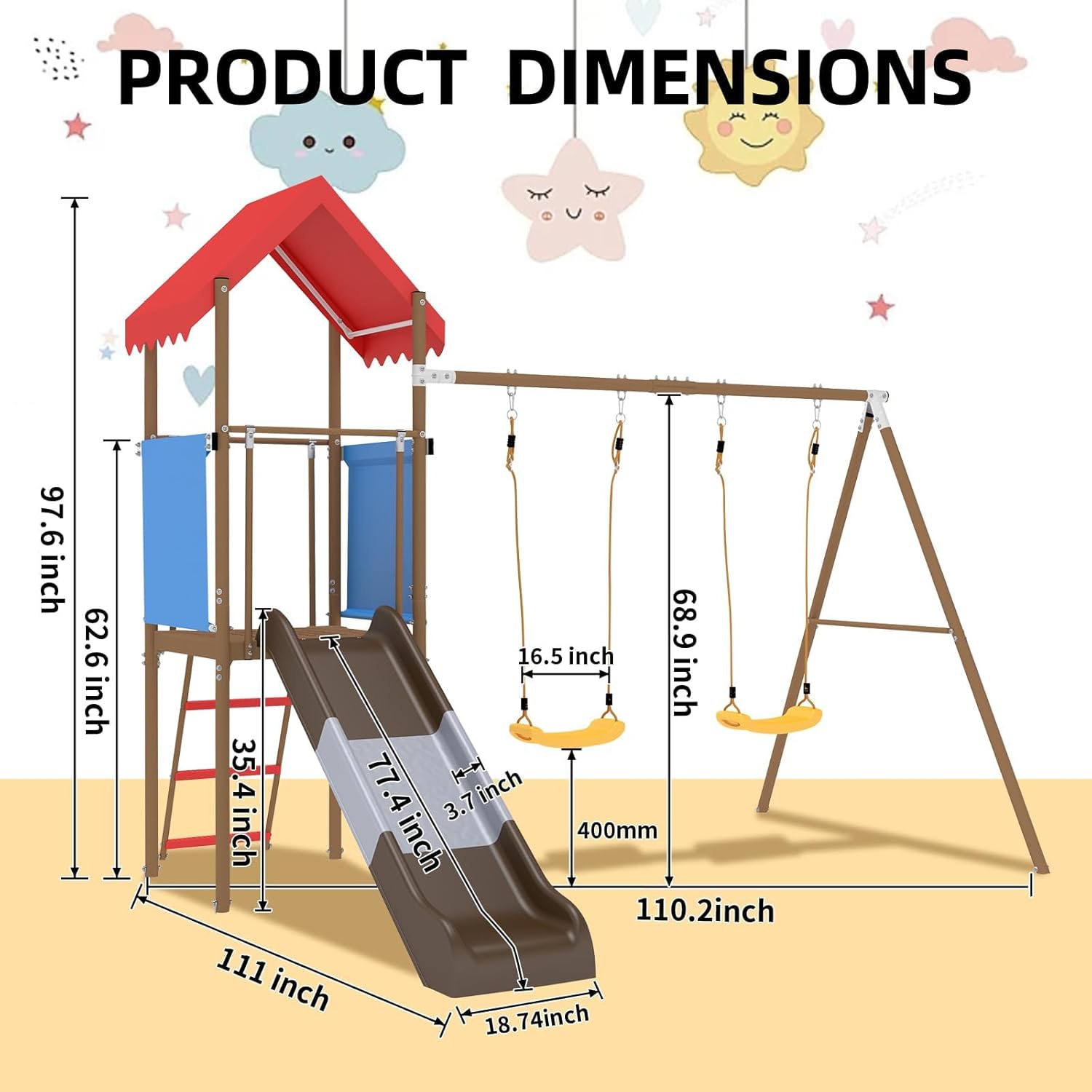 Metall-Schaukelset für Kinder  – Kids Outdoor Swing Bewertung und Preis