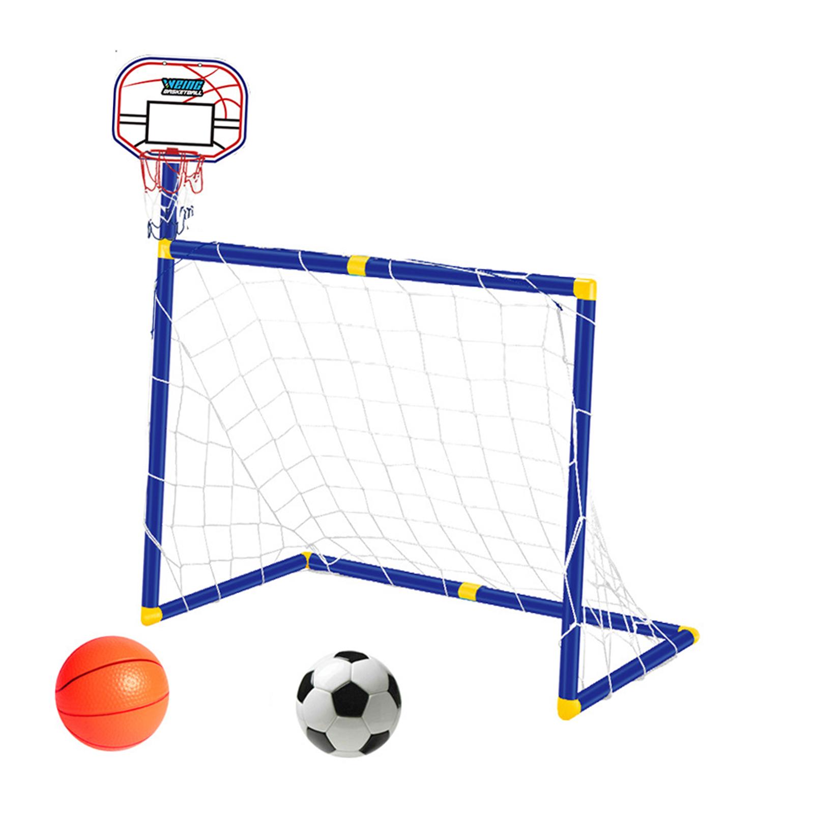 2-in-1 Basketballkorb mit Fußb – Kids Outdoor Basketball Hoop Bewertung und Preis