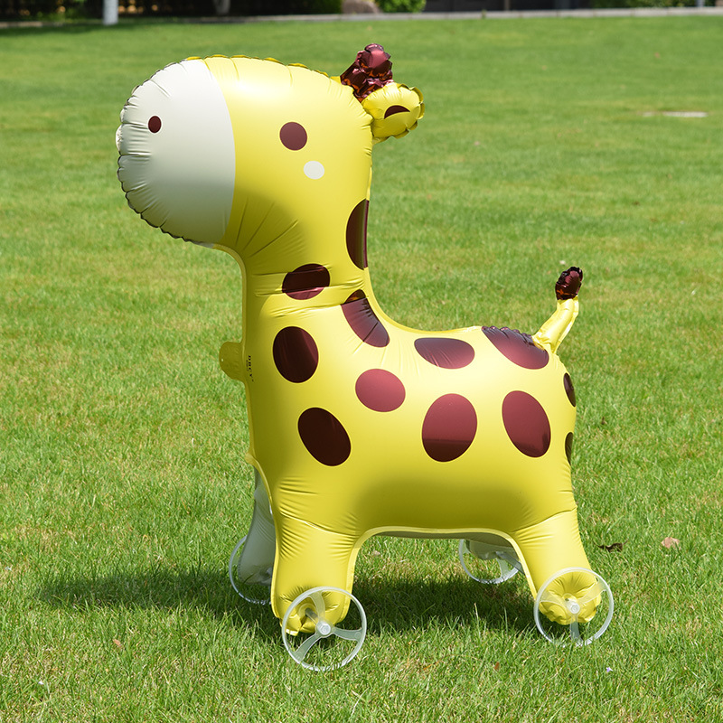 Cartoon-Stehballons mit Rädern – Kids Outdoor Yard Toys Bewertung und Preis