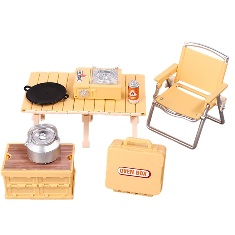 Miniatur-Camping-Spielset für  – Kids Yellow Outdoor Chair Bewertung und Preis