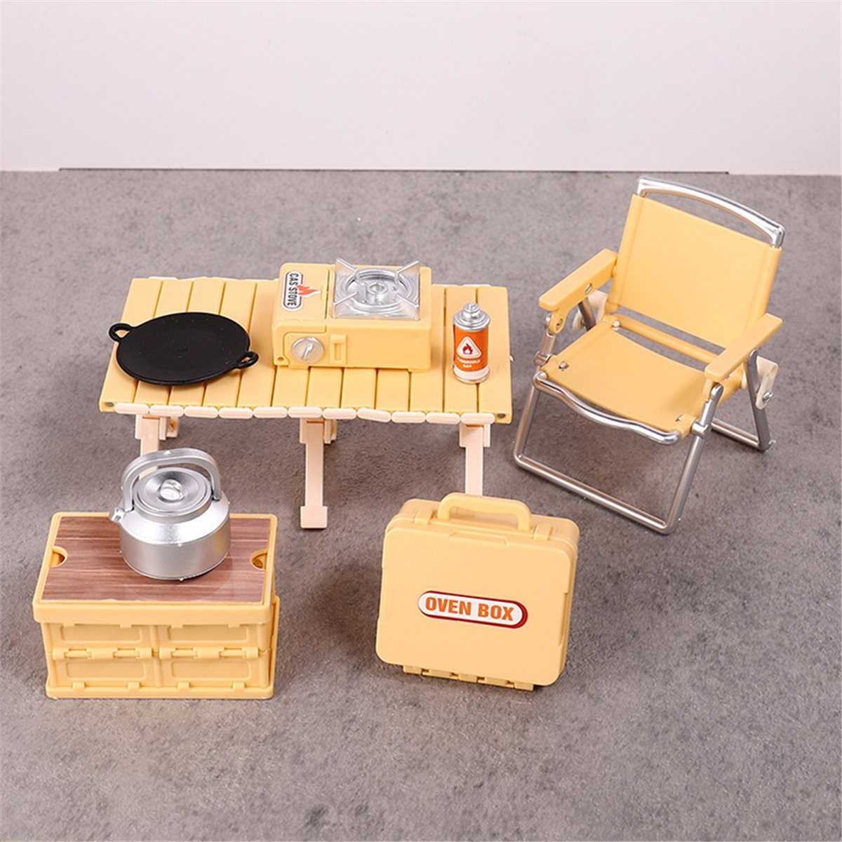 Miniatur-Camping-Spielset für  – Kids Yellow Outdoor Chair Bewertung und Preis