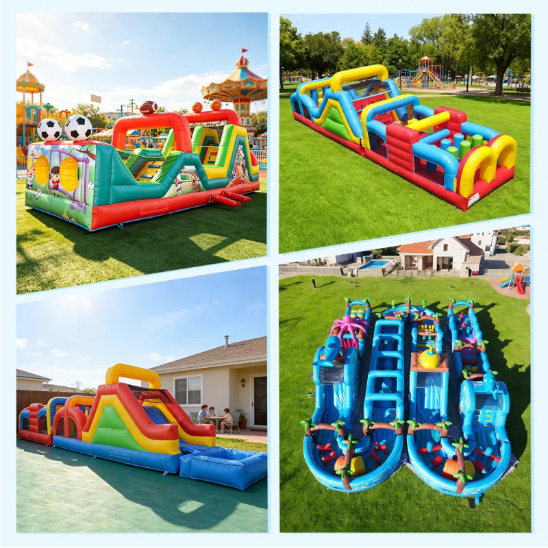Großer Rot-Blauer Kommerzielle – Kids Outdoor Inflatable Bewertung und Preis