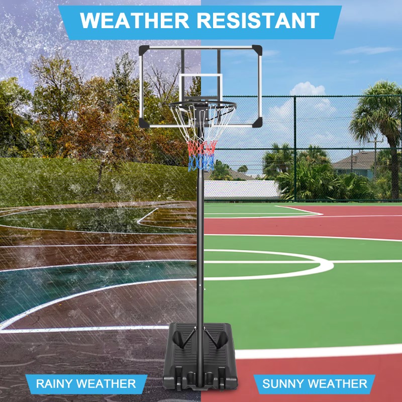 Tragbares, höhenverstellbares  – Basketball Hoop Outdoor Bewertung und Preis