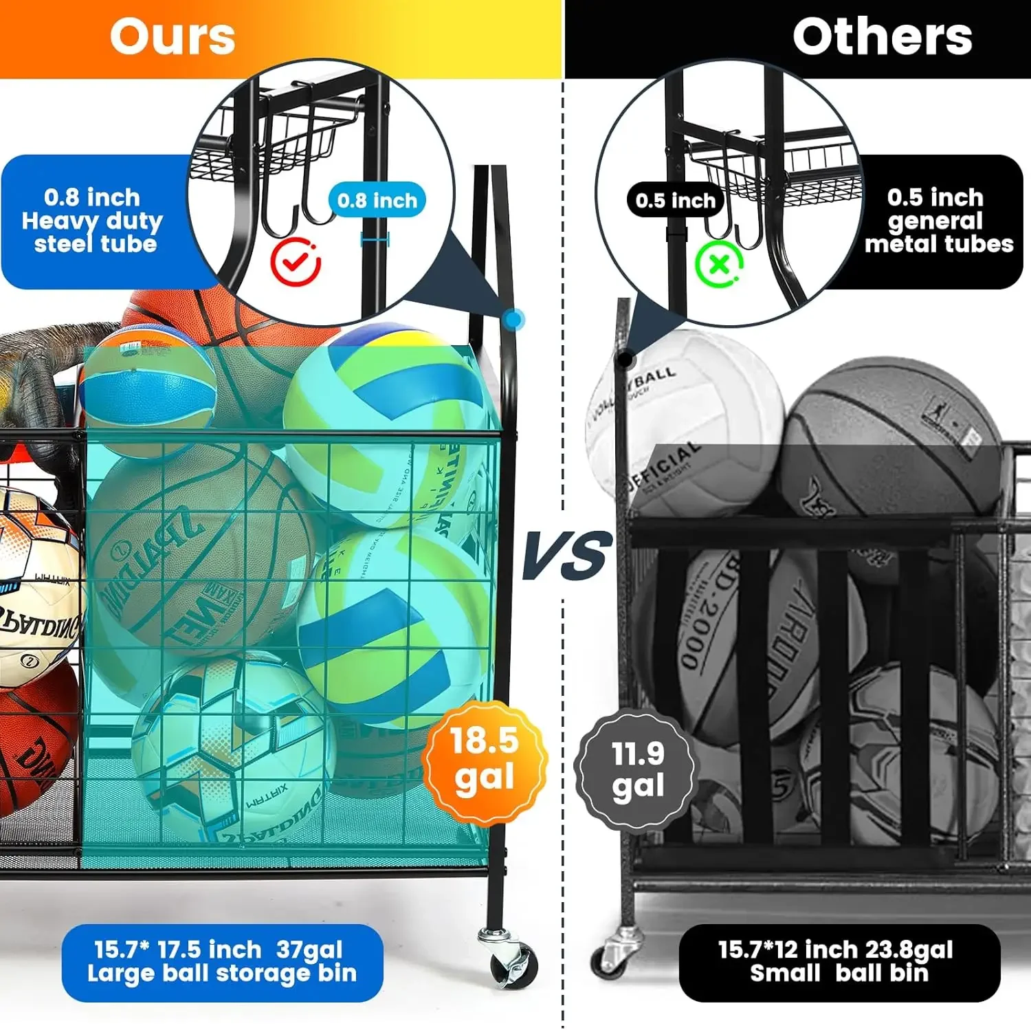 Stahl-Basketballständer Organi – Kids Outdoor Gym Bewertung und Preis