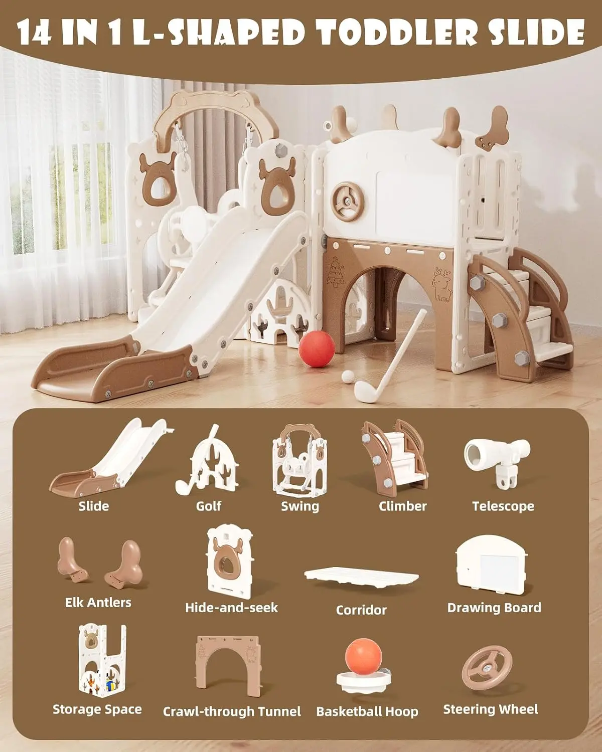 13-in-1 Rutsch- und Schaukelse – Kids Outdoor Swing Bewertung und Preis