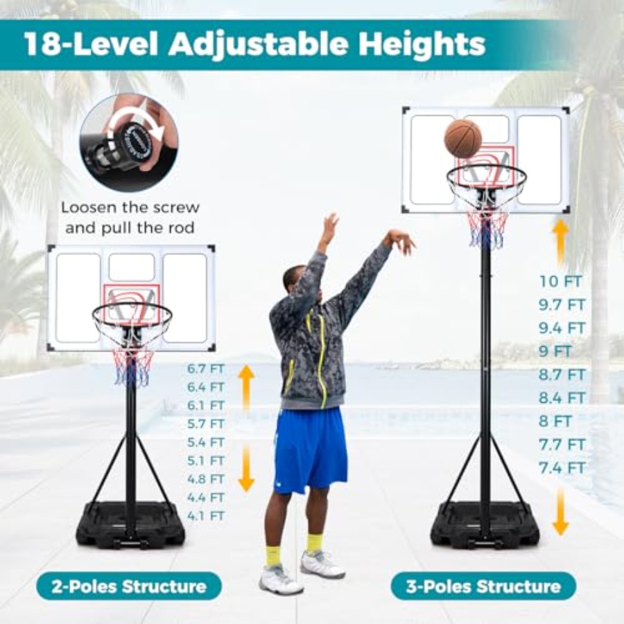 Outdoor-Basketballkorb für den – Basketball Hoop Outdoor Bewertung und Preis