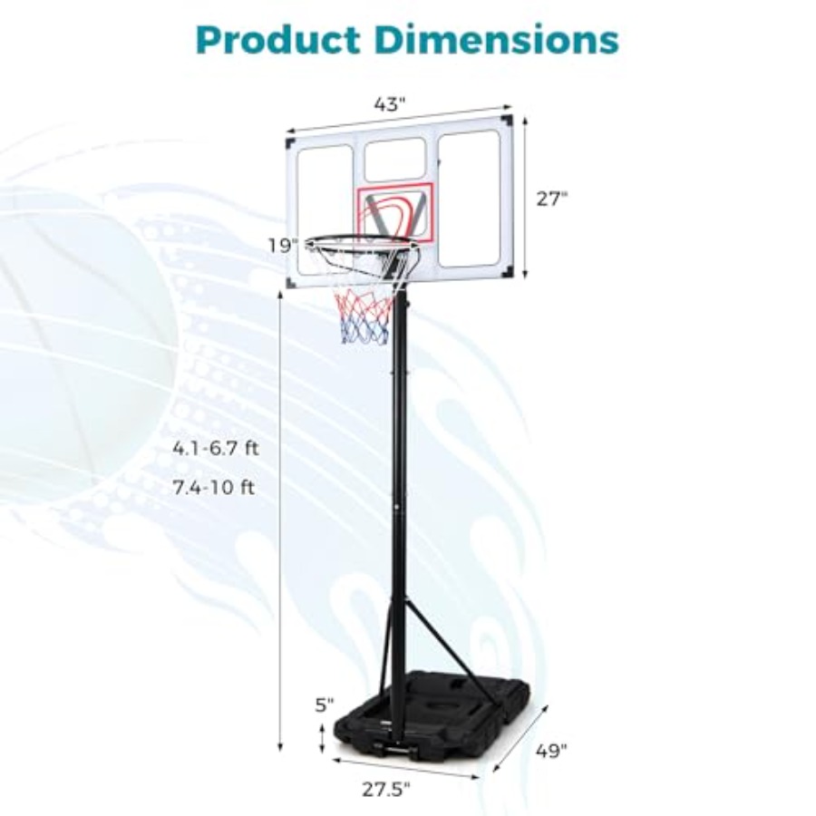 Outdoor-Basketballkorb für den – Basketball Hoop Outdoor Bewertung und Preis