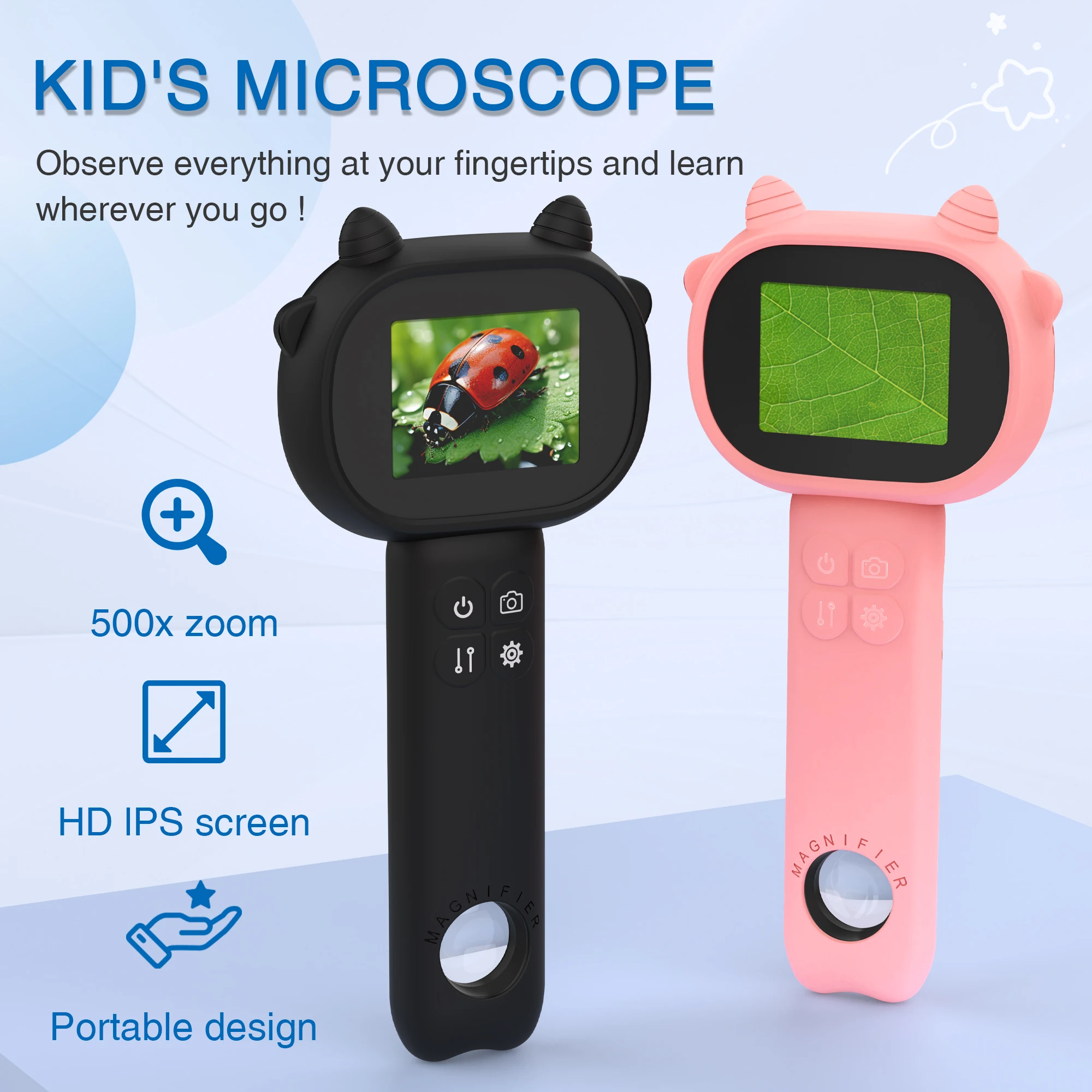 500X Digitales Handmikroskop f – Kids Outdoor Microscope Bewertung und Preis