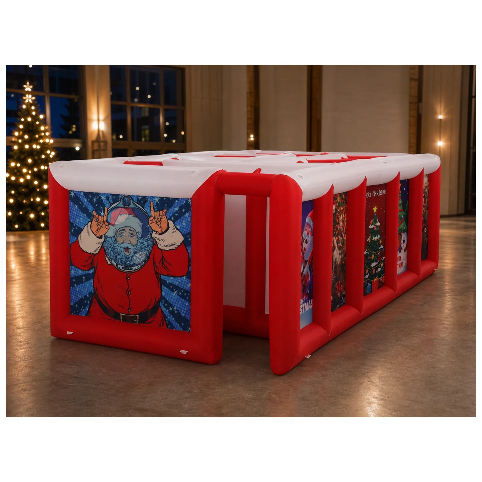 Großes rot-weißes aufblasbares – Kids Outdoor Inflatable Bewertung und Preis