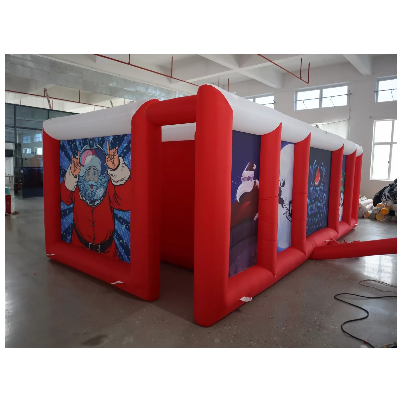 Großes rot-weißes aufblasbares – Kids Outdoor Inflatable Bewertung und Preis
