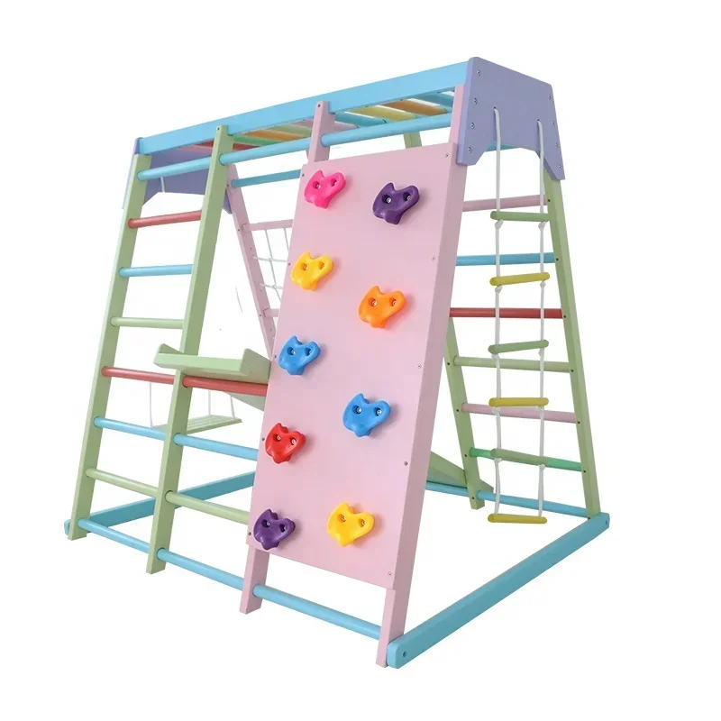 Kinder-Klettergerüst aus Holz  – Kids Outdoor Climbing Equipment Bewertung und Preis