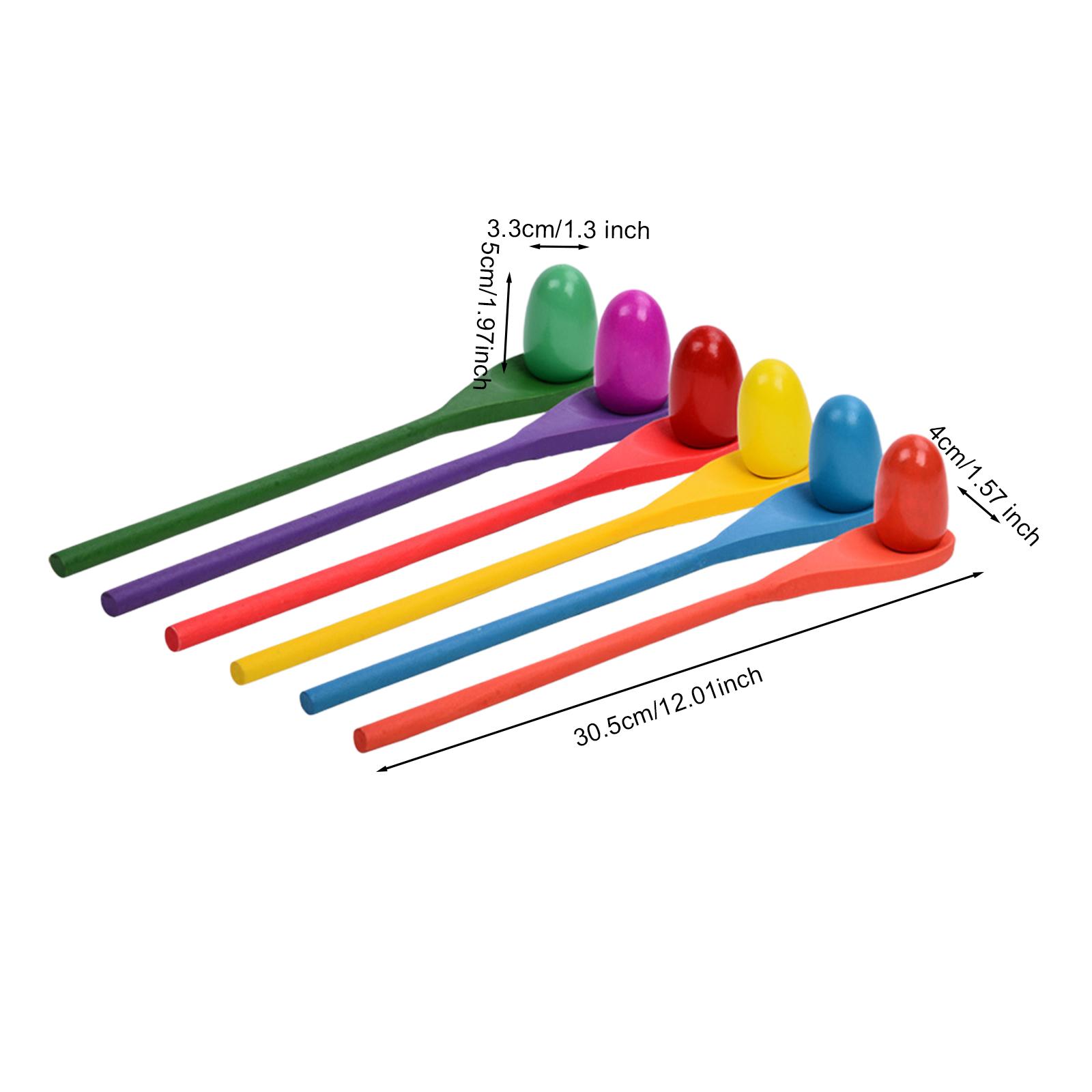 6-teiliges Eierlöffel-Rennspie – Kids Outdoor Yard Toys Bewertung und Preis