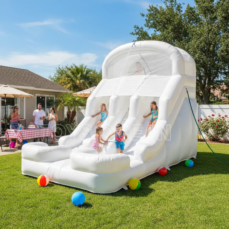 Aufblasbare Wasserrutsche für  – Kids Outdoor Inflatable Bewertung und Preis