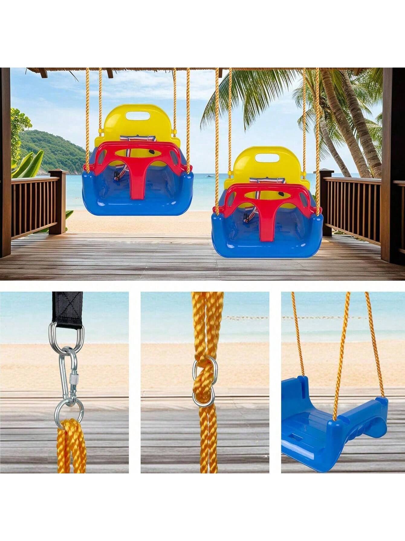 NEUER 3-in-1-Schaukelsitz für  – Kids Outdoor Swing Bewertung und Preis